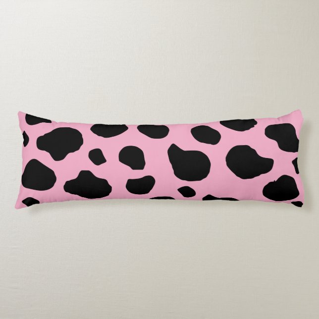 Kokutskrift, Mönster, Koddekor, Rosa Cow Kroppskudde (Framsidan)