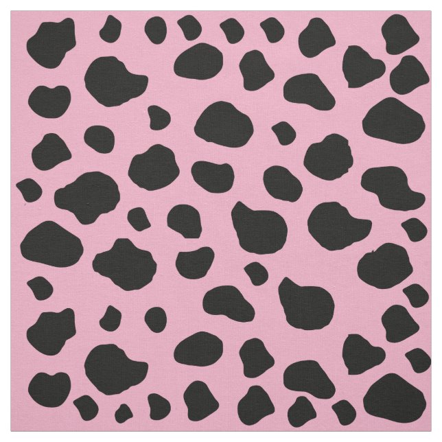 Kokutskrift, Mönster, Koddekor, Rosa Cow Tyg (Provkarta)