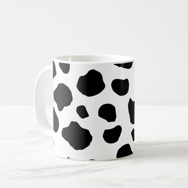 Kokutskrift, Mönster, Kokpunkter, Svart och vitt Kaffemugg (Framsida vänster)