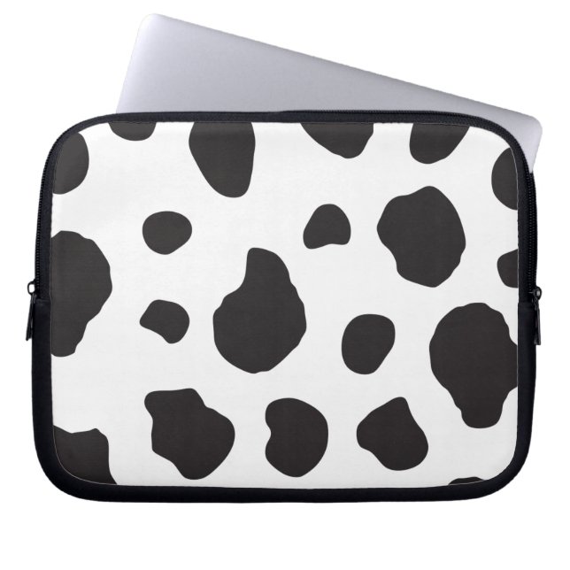 Kokutskrift, Mönster, Kokpunkter, Svart och vitt Laptop Sleeve (Framsidan)