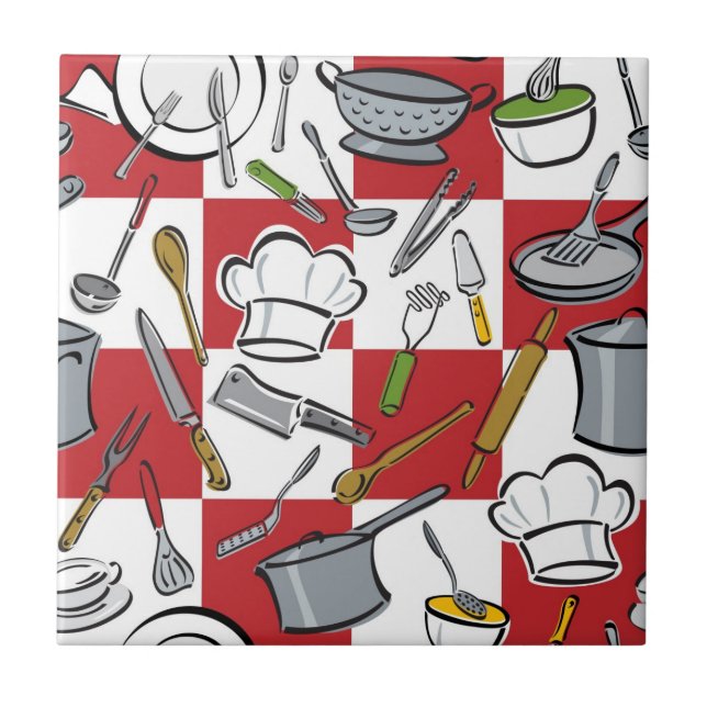 Kökverktygkontroll Kakelplatta (Framsidan)