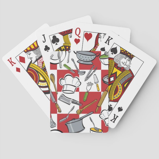 Kökverktygkontroll Spelkort (Baksidan)