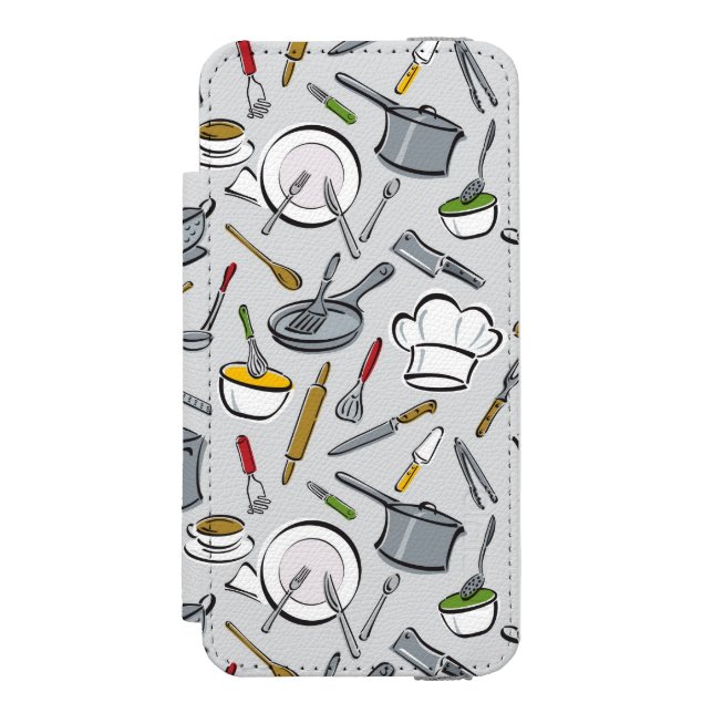Kökverktygmönster Incipio iPhone Wallet Skal (Folio Framsidan)