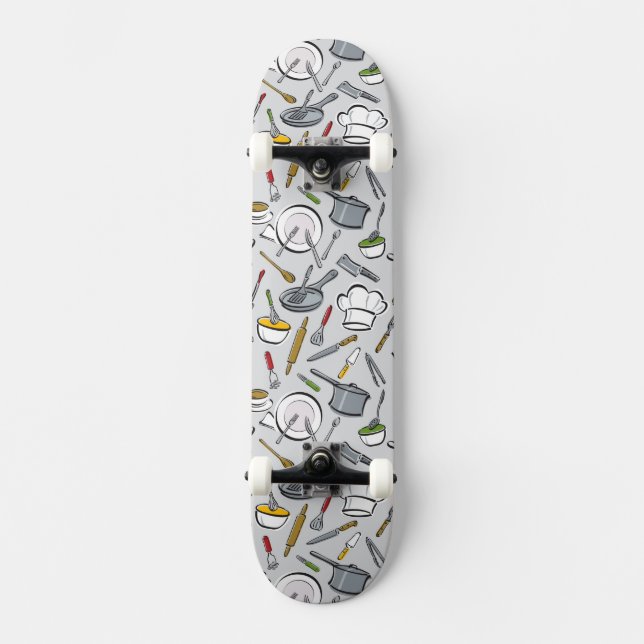 Kökverktygmönster Mini Skateboard Bräda 18,7 Cm (Framsida)