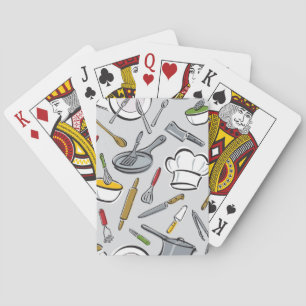 Kökverktygmönster Spel Kort
