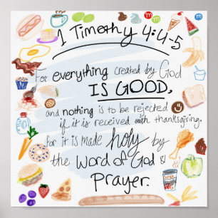KökVerse - 1 Timothy 4:4 - 5 Poster