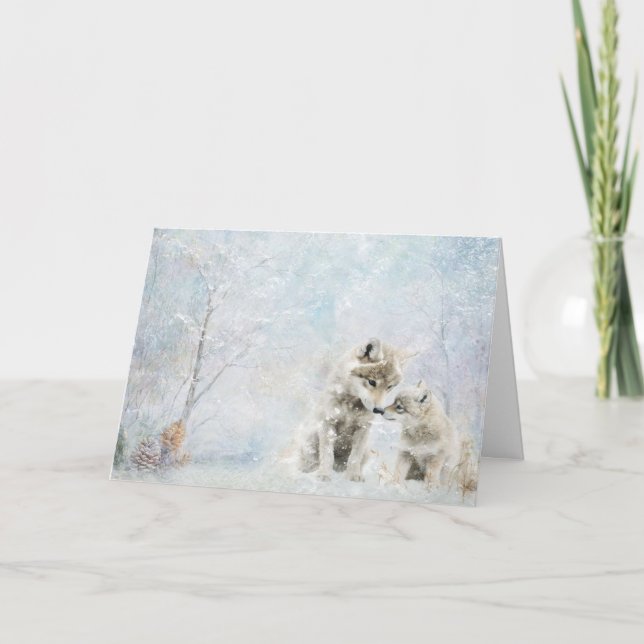 Kokyajer för matlagningsdjur i Snö Hälsning Kort (Framsida)