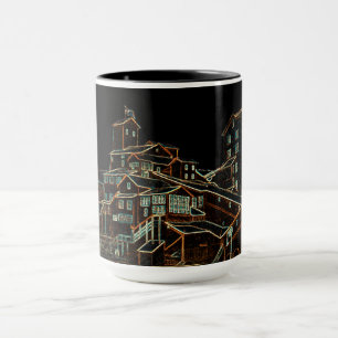 Kol Antracite Coal Mining Coal Miner Mine neon Mugg