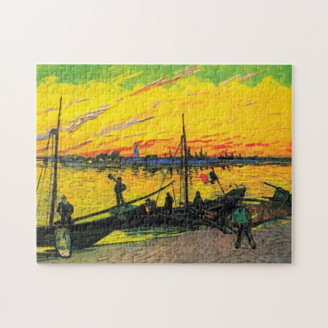 Kol Barges (F437) Van Gogh Fine Art Pussel (Horisontell)