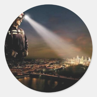 KOL BEHÅLLOR VÅR LJUS PÅ RUNT KLISTERMÄRKE