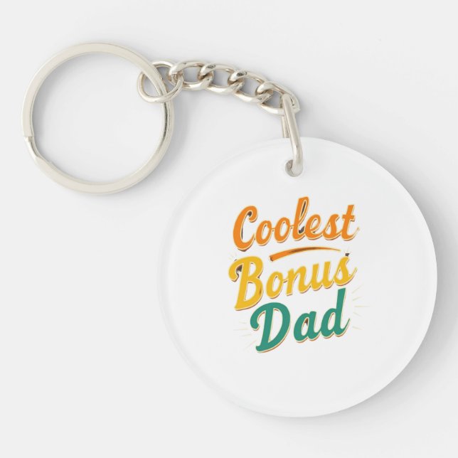 Kol Bonus Pappa Keychain Engraved Heartfilt Gift (Framsidan)