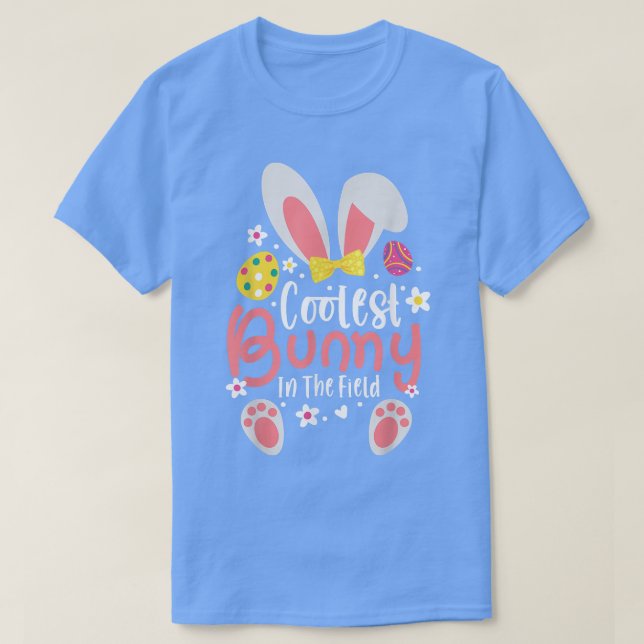 Kol Bunny i Fält Cute Småbarn boys Easte T Shirt (Design framsida)