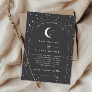 Kol Celestial Arched Wedding bjudande Inbjudningar