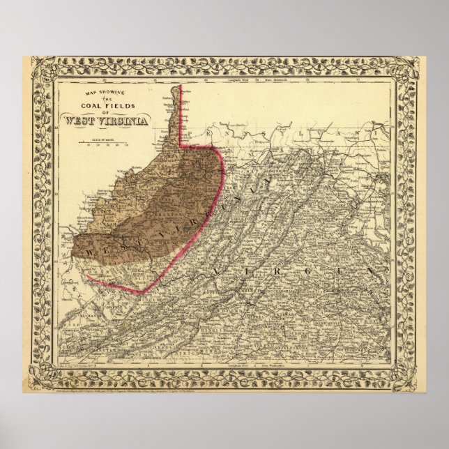 Kol fält i Väster Virginia Poster (Framsidan)