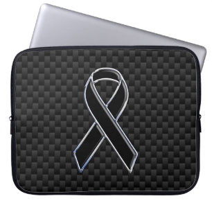 Kol-fiber för svart färgband laptop sleeve
