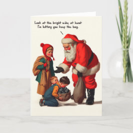 Kol från Santa Card - Kol från tomten Helgkort