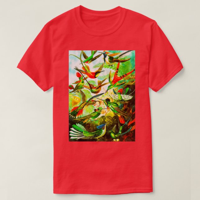 Kol.: Gorgfärgad Vintage Hummingbird species T Shirt (Design framsida)