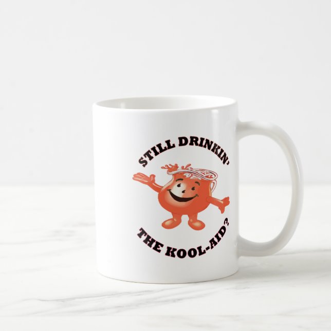 Kol-hjälpmärket fortsätter att drunkna. kaffemugg (Höger)