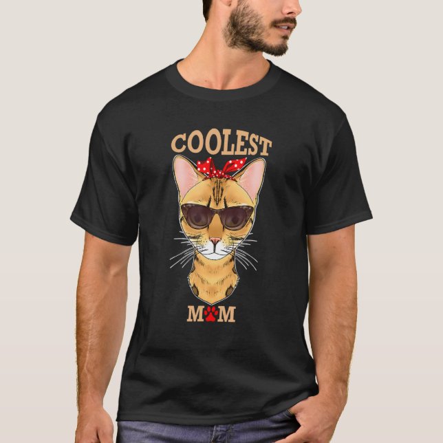 Kol Kat Mamma I Bengal Cat Mamma I Bengal Cat T Shirt (Framsida)