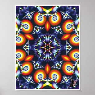 Kol Kinetic Collage Kaleidoscope Poster