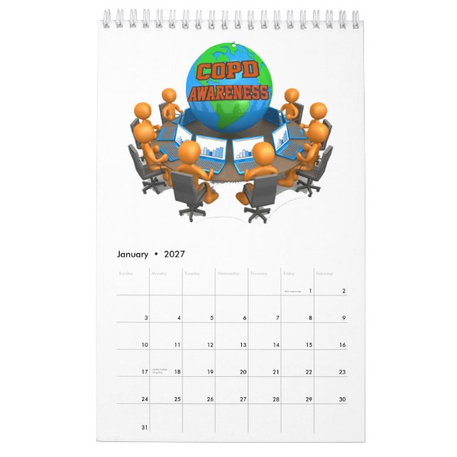 KOL MEDVETENHET 2021 KALENDER (Jan 2027)