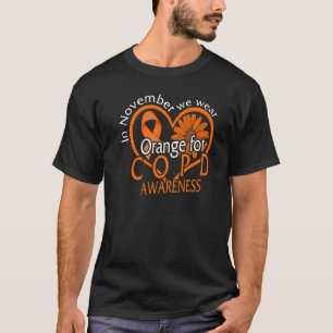 KOL Medvetenhet i november Vi Bära Orange Ribbon L T Shirt