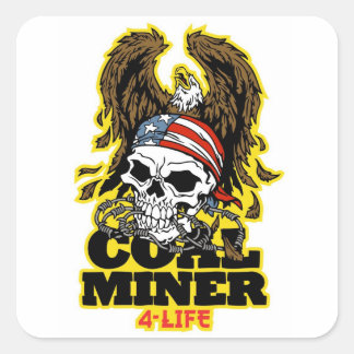 KOL MINER 4-LIVSKATATO FYRKANTIGT KLISTERMÄRKE