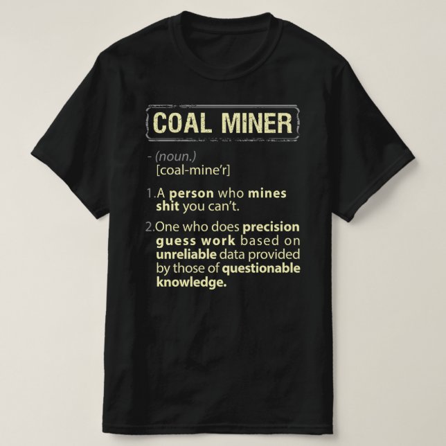 Kol Miner Real American Definition T Shirt (Design framsida)