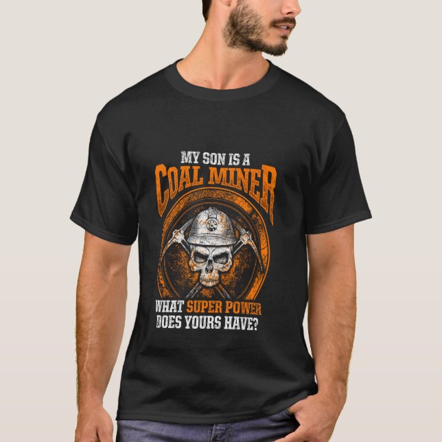 Kol Miner Son Funny gruvarbetare T Shirt (Framsida)