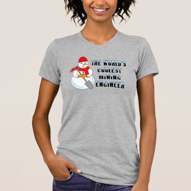 Kol Mining Ingenjör Snögubbe T Shirt (Framsida)