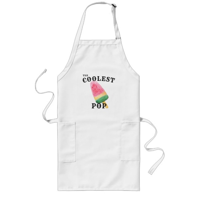 Kol Papon med Pockets Kitchen BBQ Griler Långt Förkläde (Framsidan)