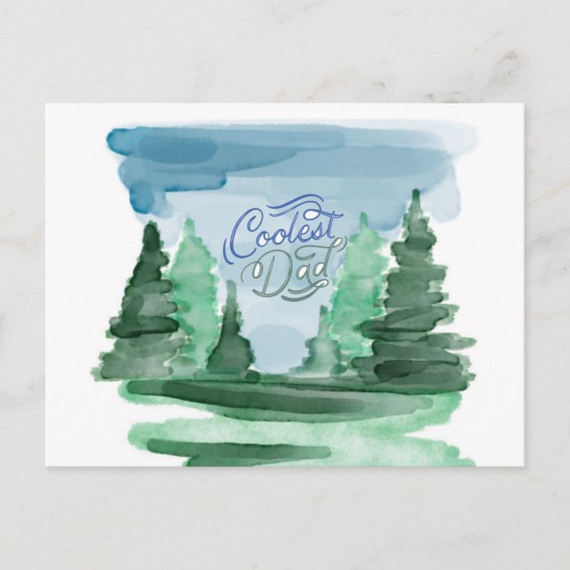 Kol Pappa för utomhusdörren pappa älskare Vykort (Framsida)