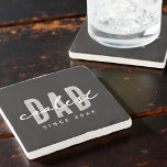 Kol Pappa sedan 20XX Modern enkel och enkel disket Stenunderlägg<br><div class="desc">Denna enkla och moderna utformning består av sanserif-typografi.</div>