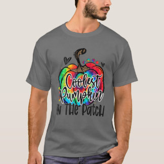 Kol Pumpkin (färgknapp) i lapptäcket T Shirt