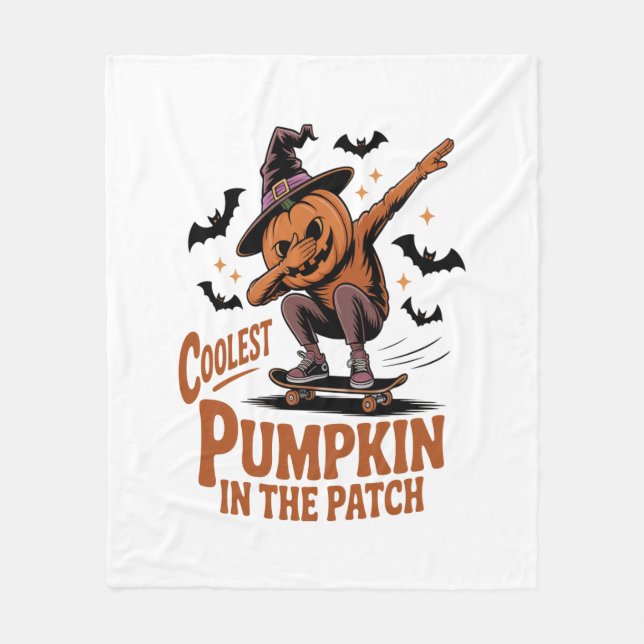 Kol Pumpkin i lappen Fleecefilt (Framsidan)