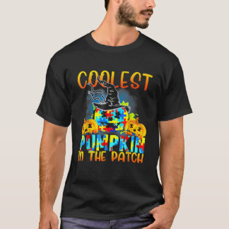 Kol Pumpkin i Patch Funny Coola Autism Hal T Shirt