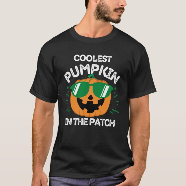 Kol Pumpkin i Patch Halloween fest T Shirt (Framsida)