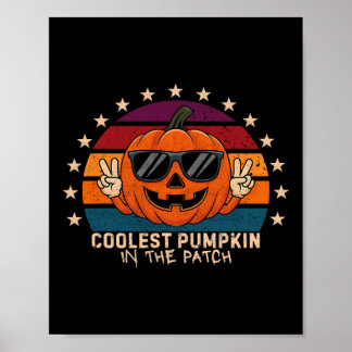 Kol Pumpkin i Patch Kids Boys Småbarn Hal Poster