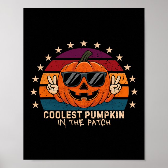 Kol Pumpkin i Patch Kids Boys Småbarn Hal Poster (Framsidan)