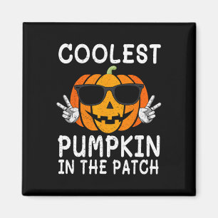Kol Pumpkin i Patch Roligt Boys Girls Kids H. Magnet