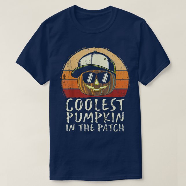 Kol Pumpkin i Patch Småbarn Boys Hallowee T Shirt (Design framsida)