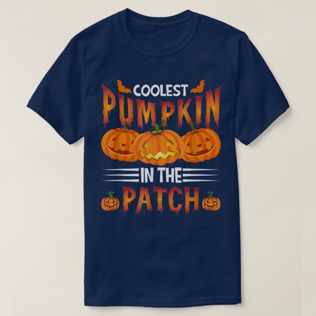 Kol Pumpkin i Patch Småbarn Boys Hallowee T Shirt (Design framsida)