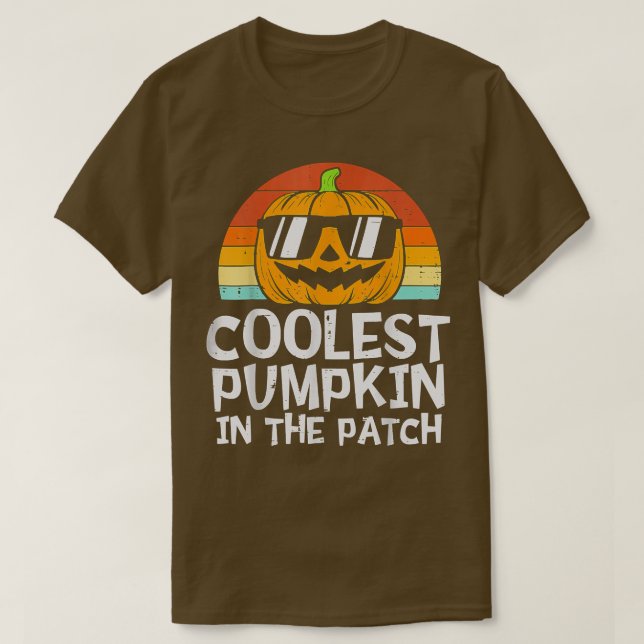 Kol Pumpkin i Patch Småbarn Boys Hallowee T Shirt (Design framsida)