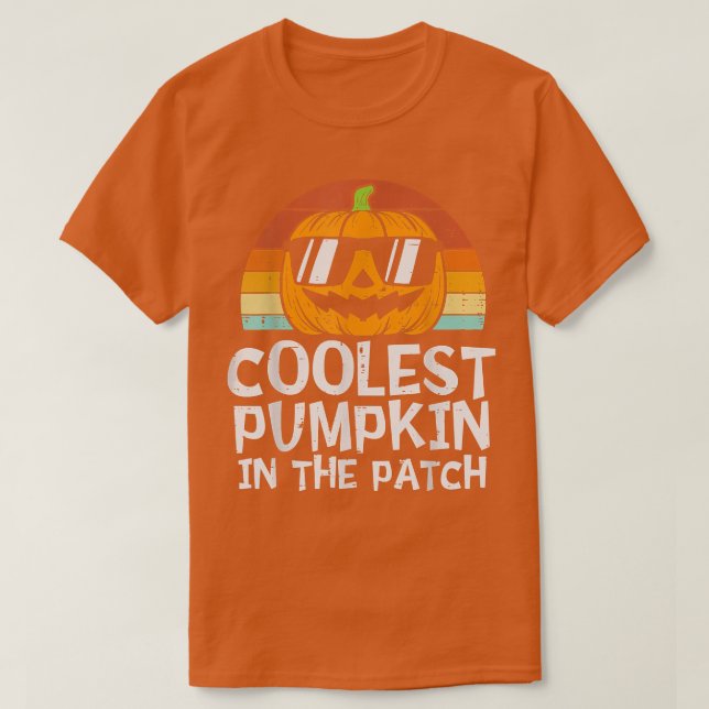 Kol Pumpkin i Patch Småbarn Boys Hallowee T Shirt (Design framsida)