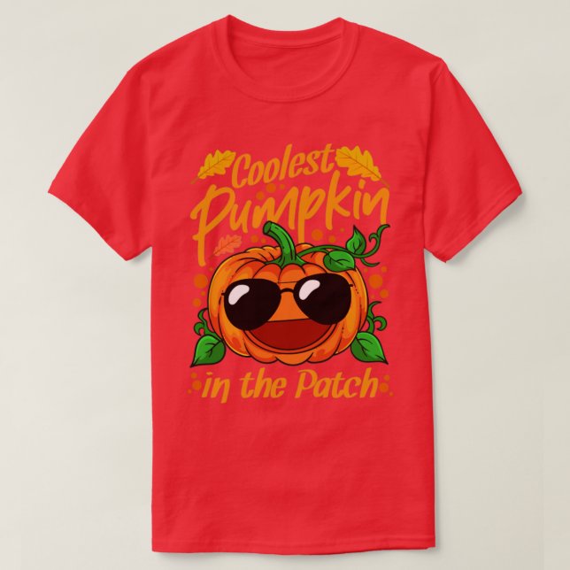 Kol Pumpkin in Patch Halloween2 T Shirt (Design framsida)