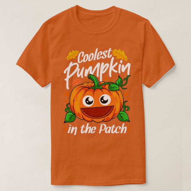 Kol Pumpkin in Patch Halloween5 T Shirt (Design framsida)