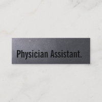 Kol - svart läkarassistent Mini-Affärskort