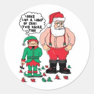 Kol till jul runt klistermärke