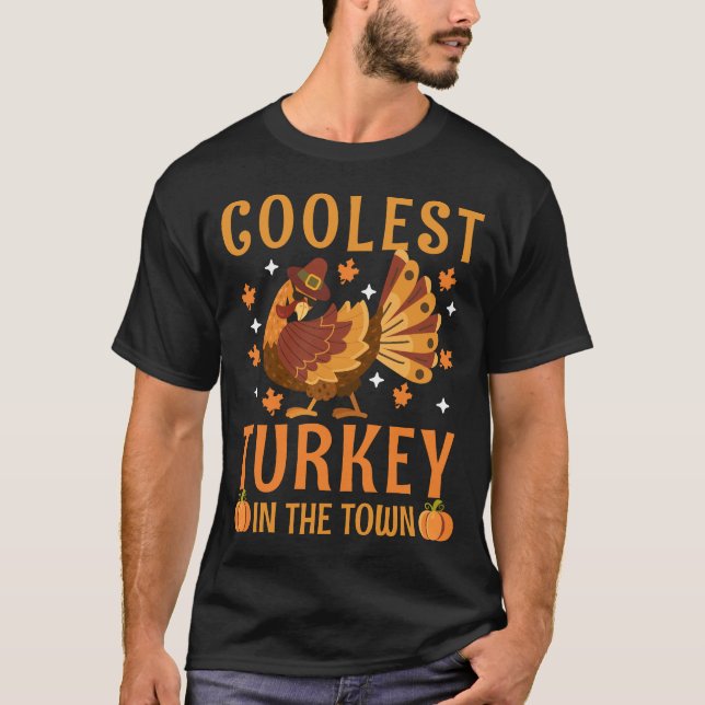 Kol Turkiet - citera humoristisk Thanksgiving T Shirt (Framsida)