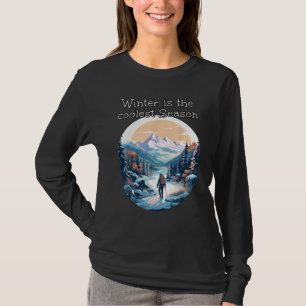Kol Vinter Äventyr med berg och Snö T Shirt